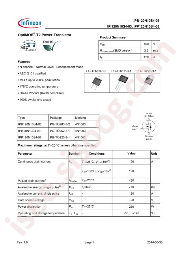 IPB120N10S4-03