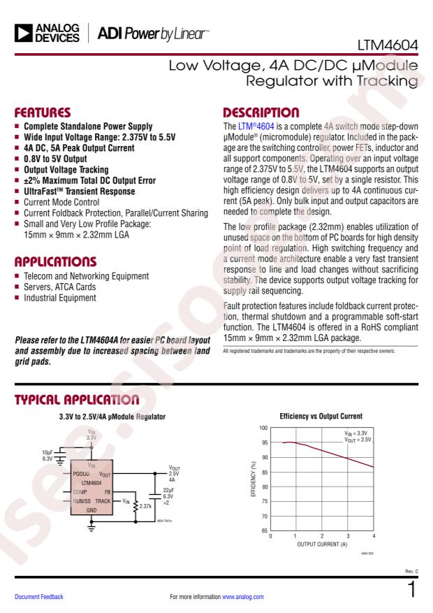 LTM4604IV#PBF