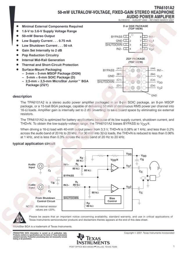 TPA6101A2DGKR