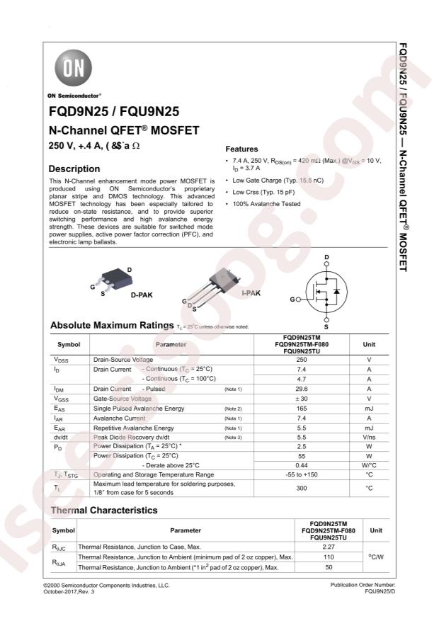 FQD9N25TM-F080