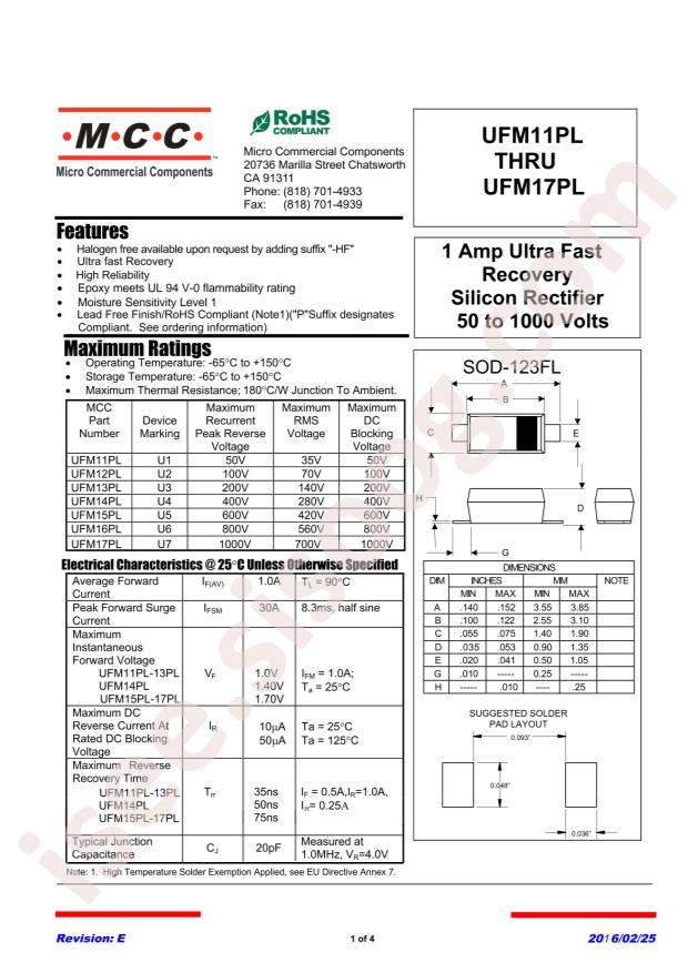 UFM14PL-TP