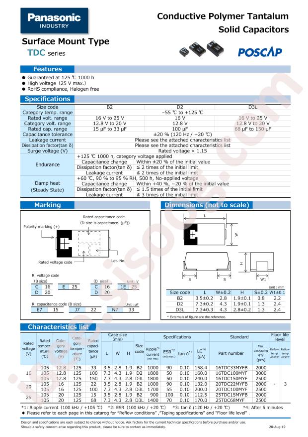 16TDC100MYF