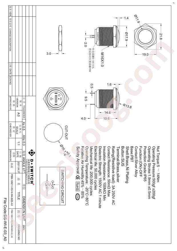 PBM-16M11-RS-N-NN-B8S