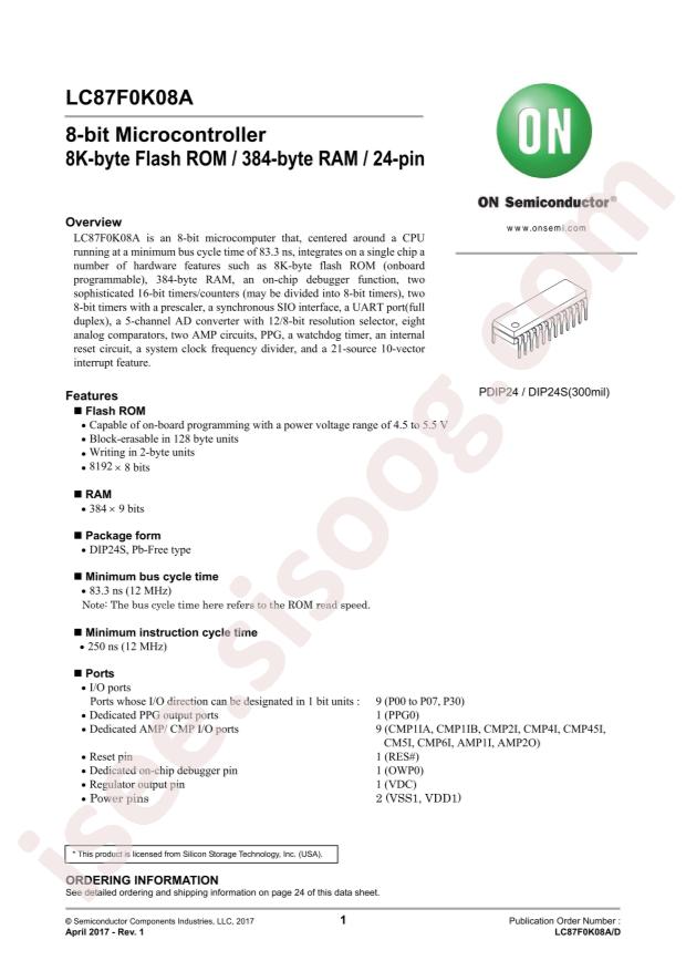 LC87F0K08AUDA-E
