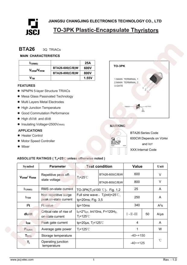 BTA26-800CW