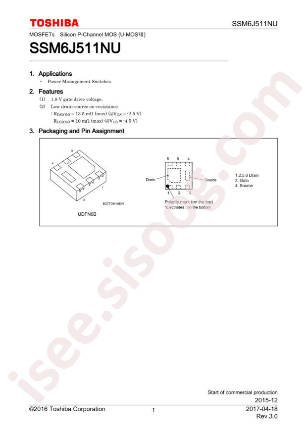 SSM6J511NU,LF