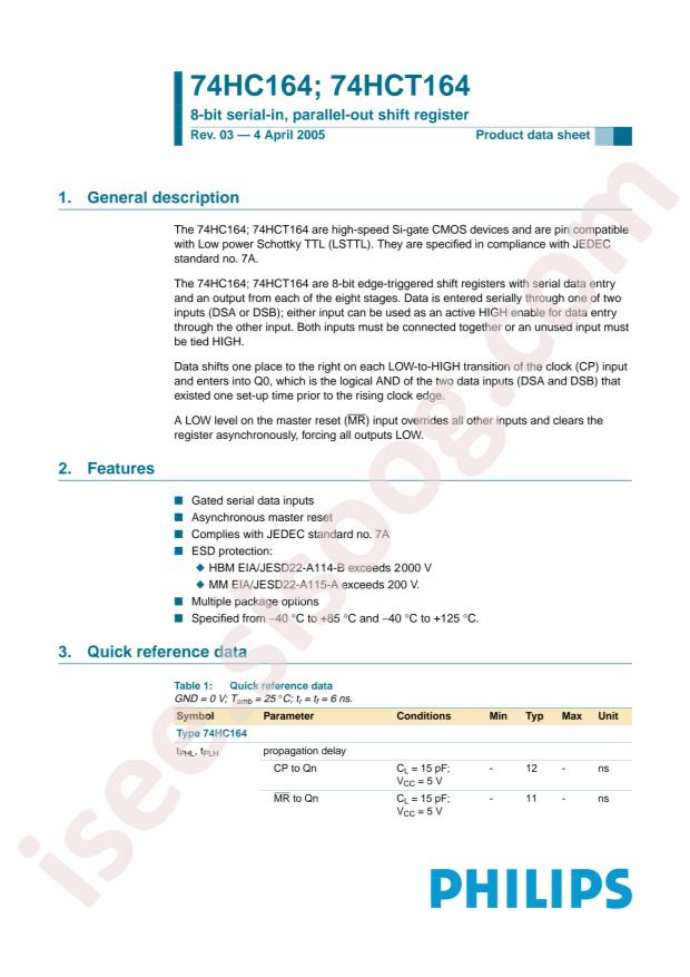 74HC164PW,118