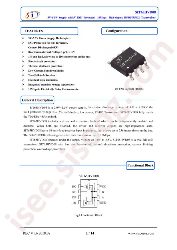 SIT65HVD08DR