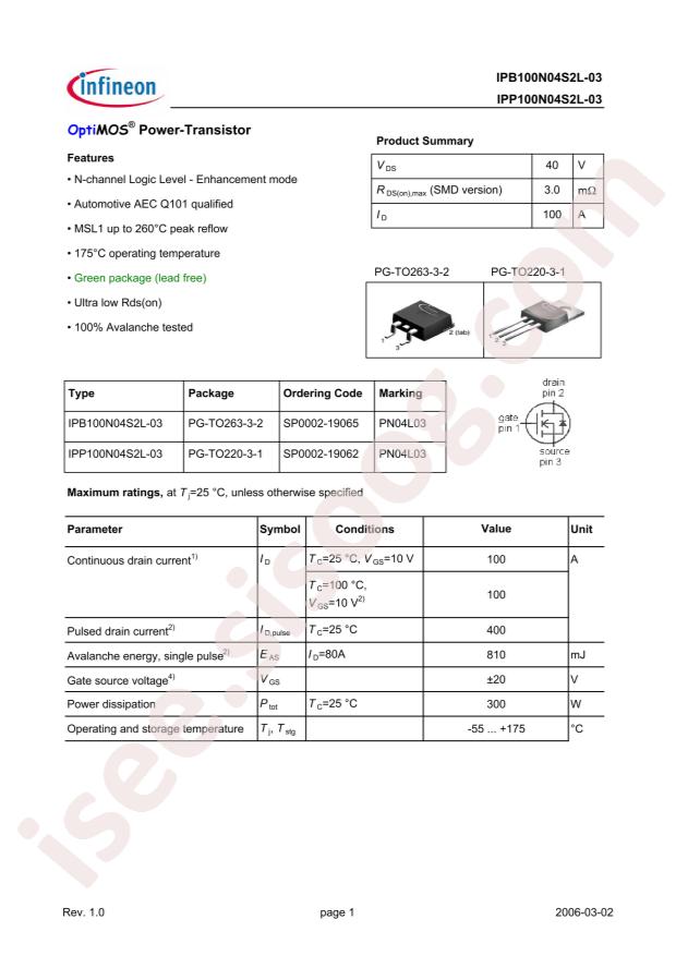 IPB100N04S2L-03