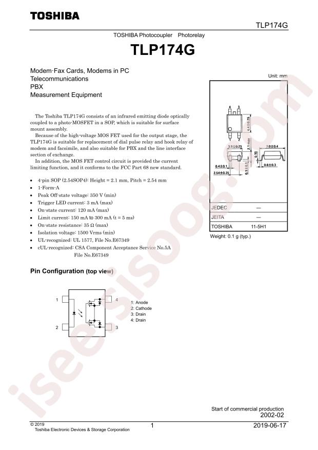 TLP174G(TP,F)