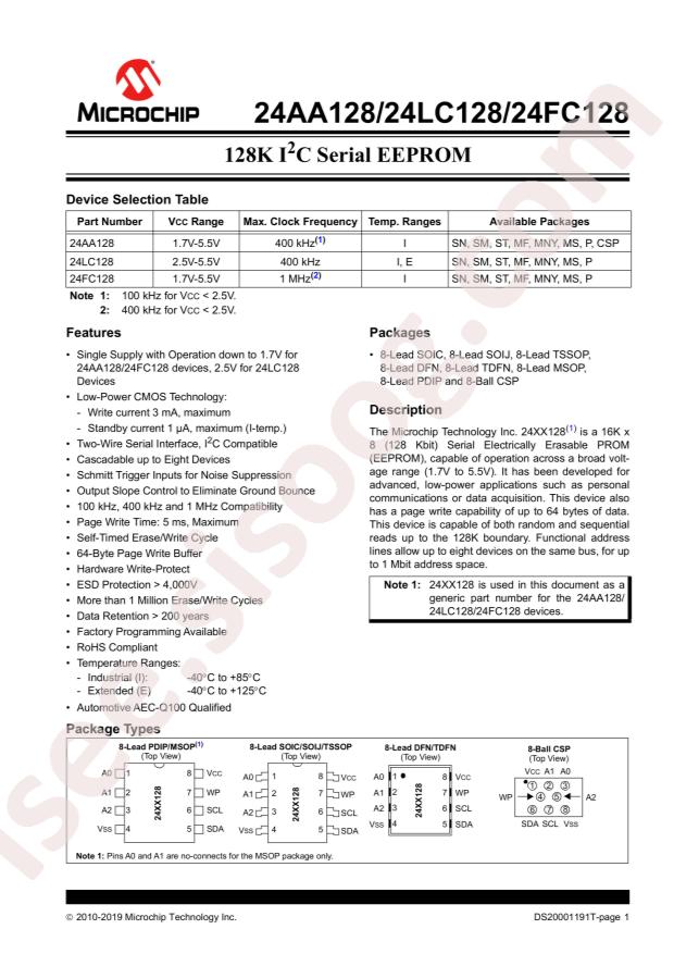 24LC128-E/SN