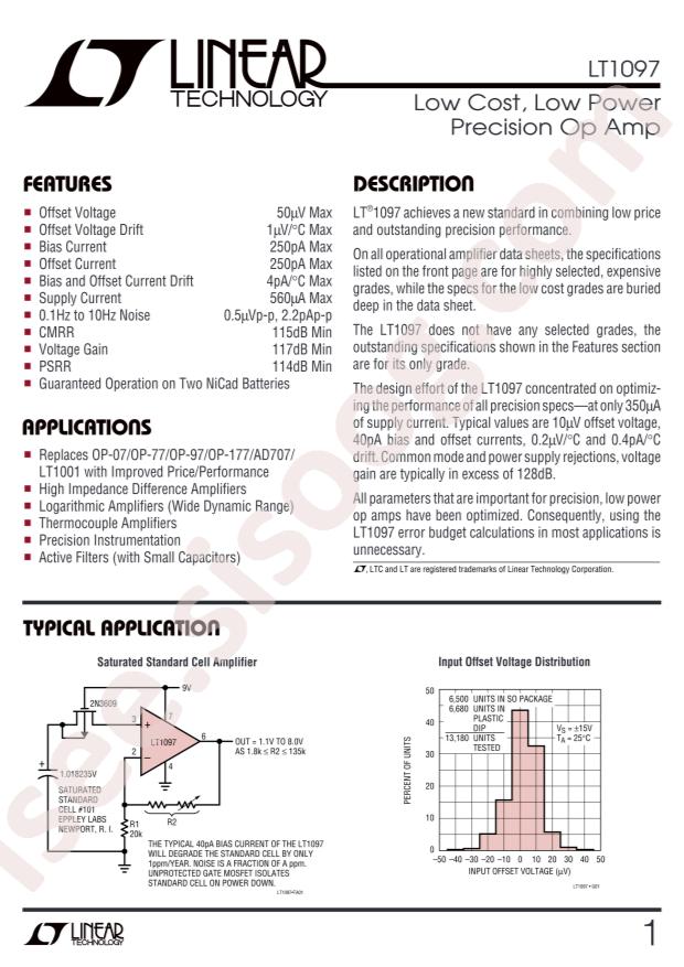 LT1097S8#TRPBF