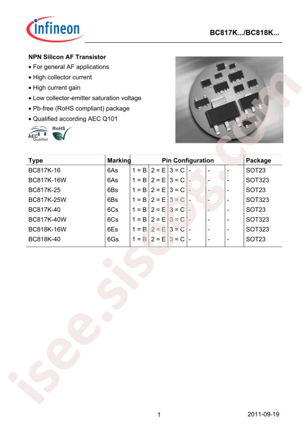 BC 818K-16W H6327