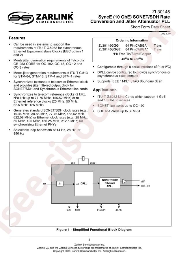 ZL30145GGG2