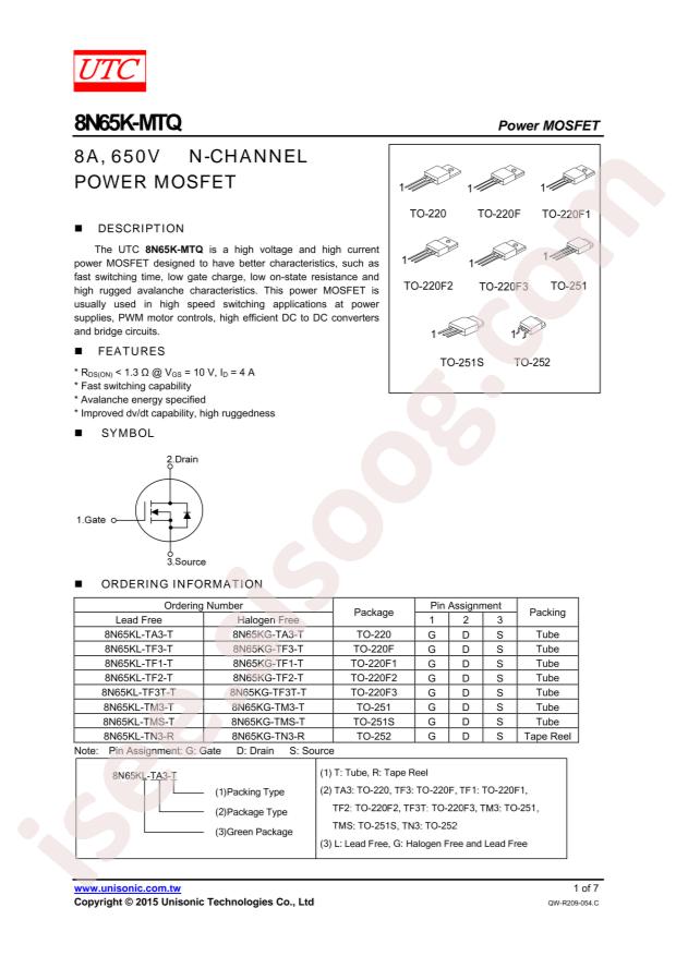 8N65KL-TF1-T
