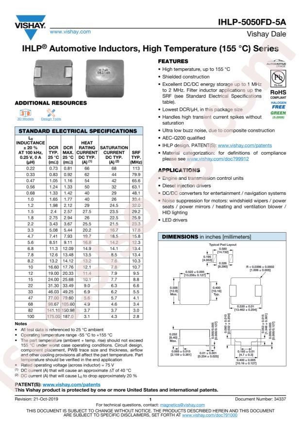 IHLP5050FDER1R2M5A