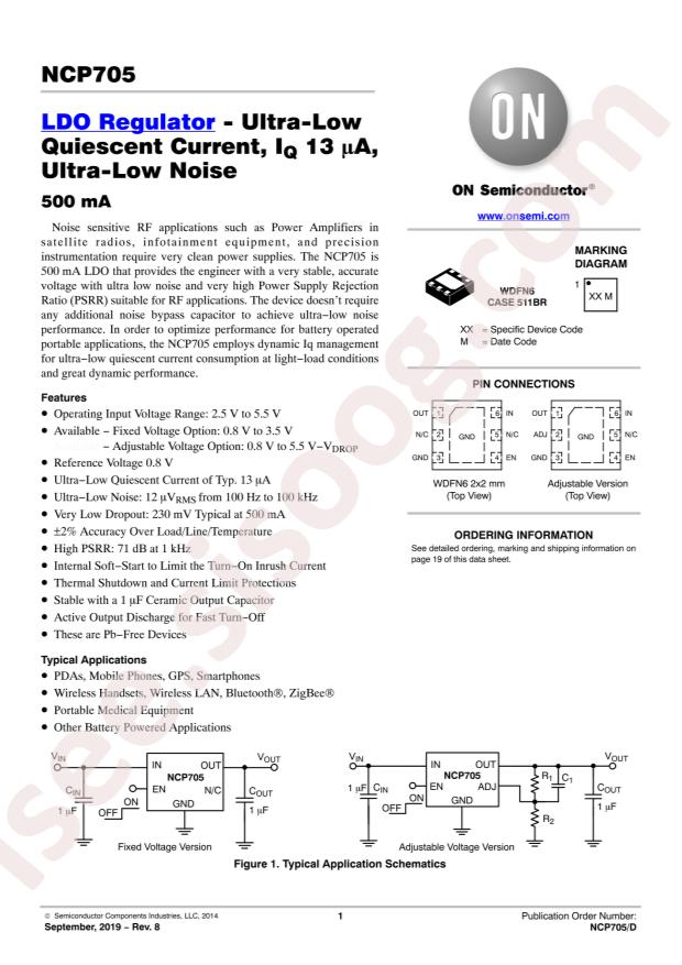 NCP705MT30TCG