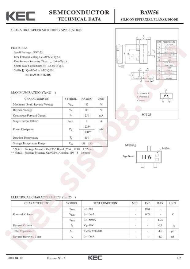 BAW56-RTK/P