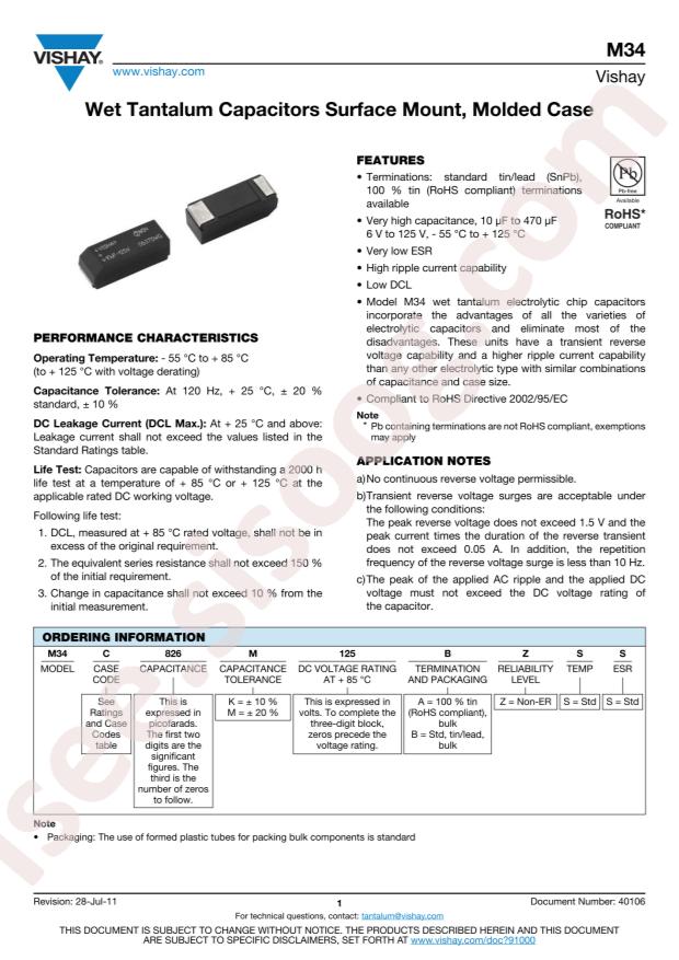 M34C106K125BZSS