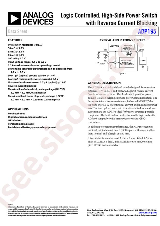 ADP195ACPZ-R7