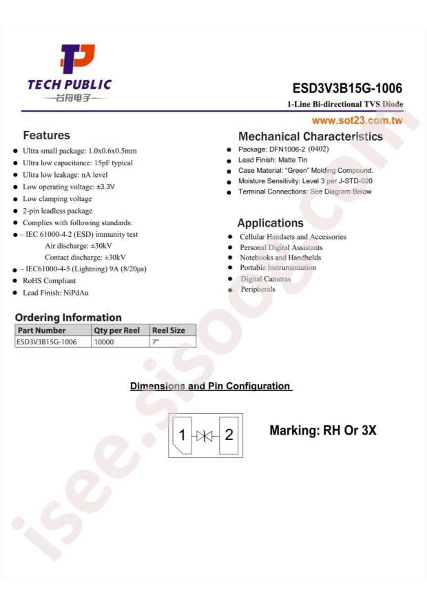 ESD3V3B15G-1006