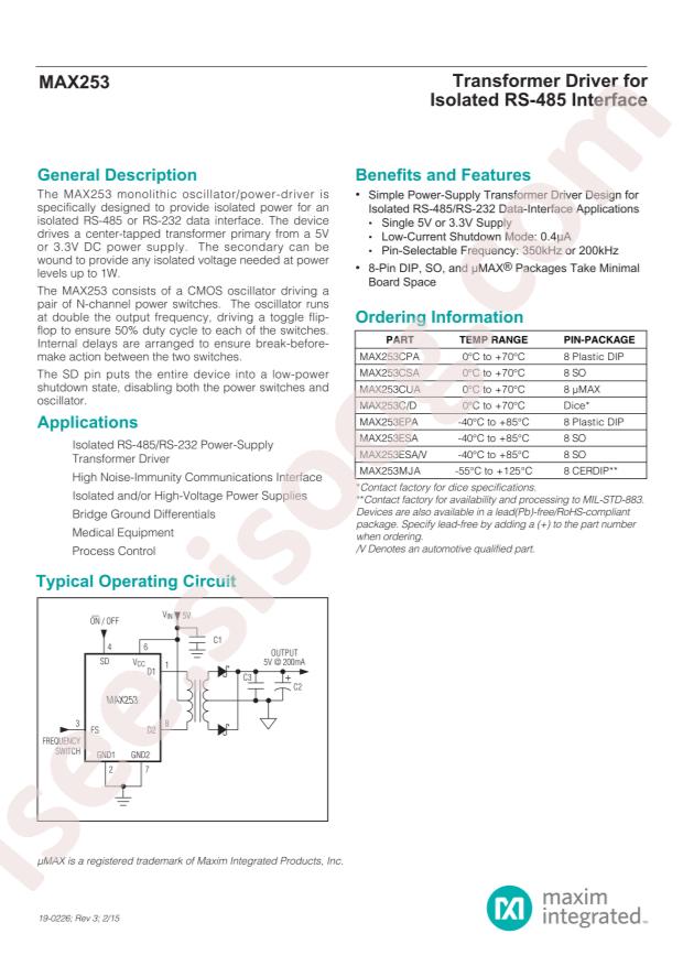 MAX253ESA+