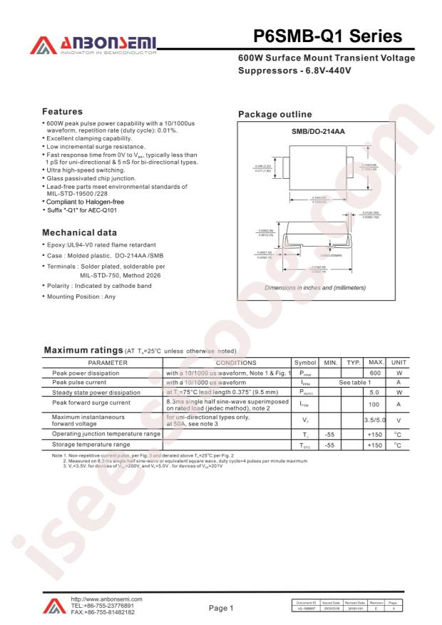 P6SMB39CA-Q1