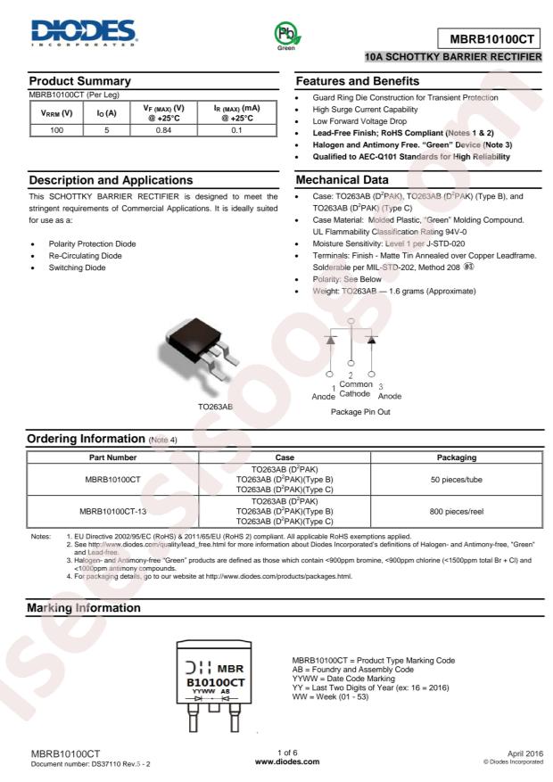 MBRB10100CT-13