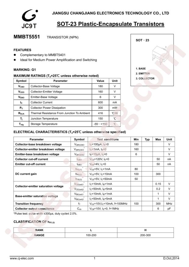 MMBT5551-G