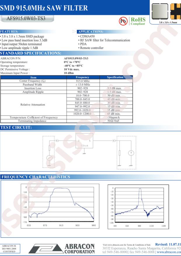 AFS915.0W03-TS3