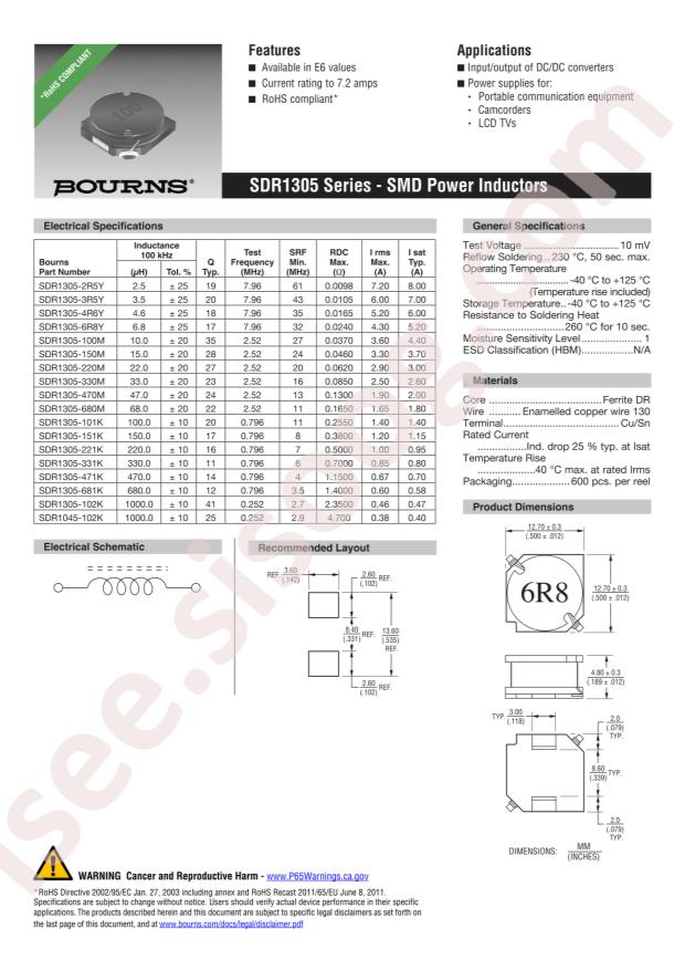 SDR1305-102K