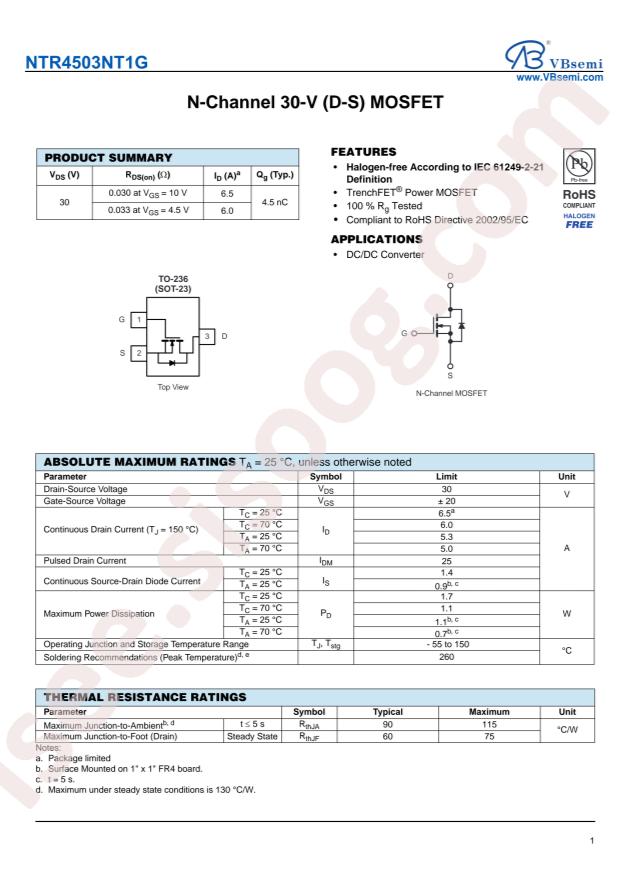 NTR4503NT1G-VB