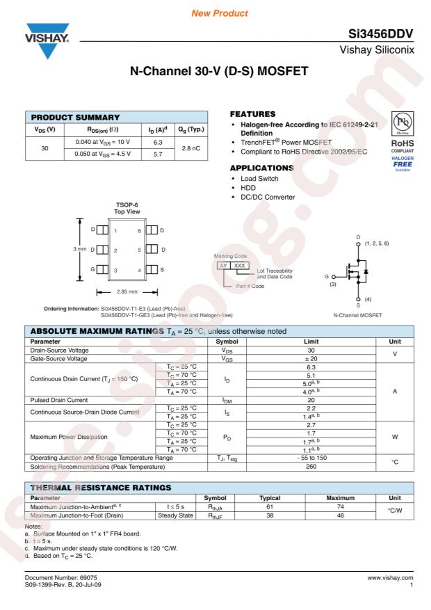 SI3456DDV-T1-GE3
