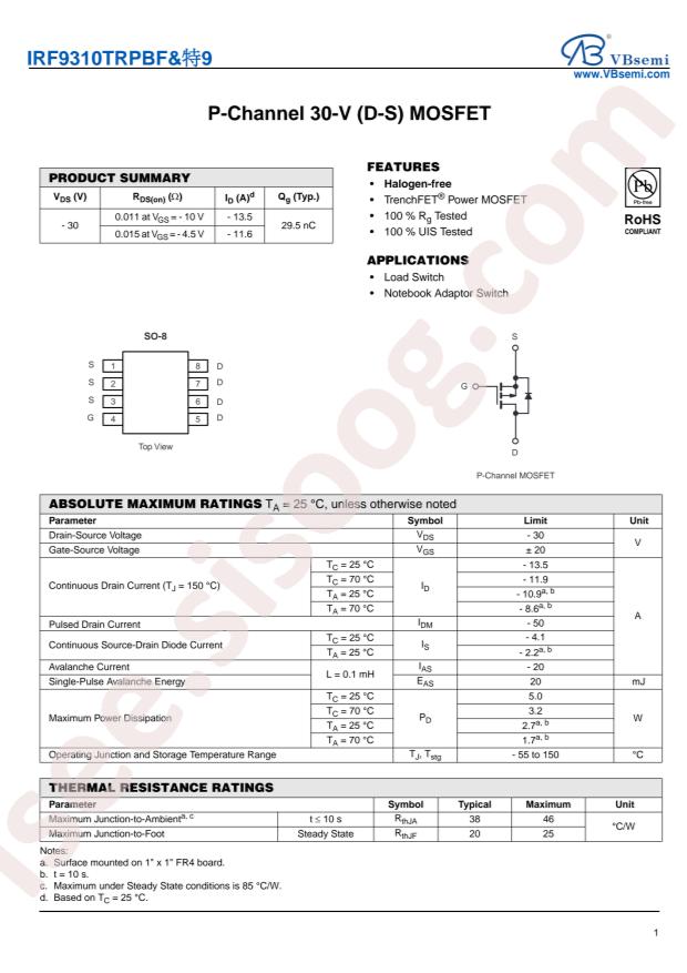 IRF9310TRPBF&-9-VB