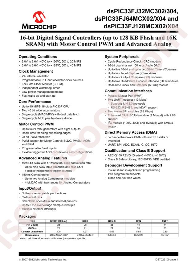 dsPIC33FJ32MC302-E/MM