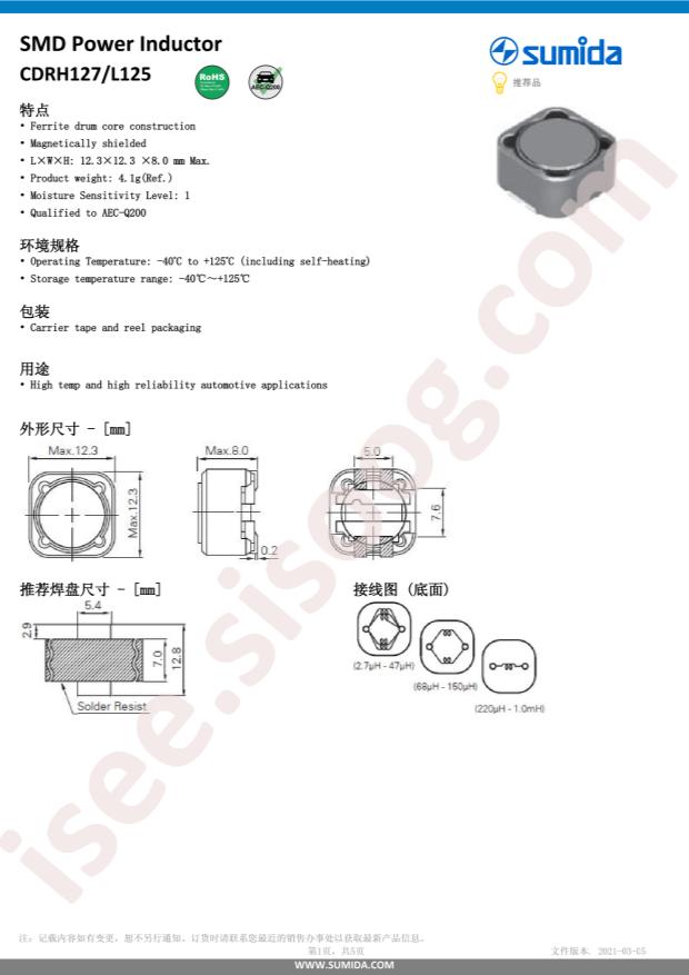 CDRH127L125NP-680MC