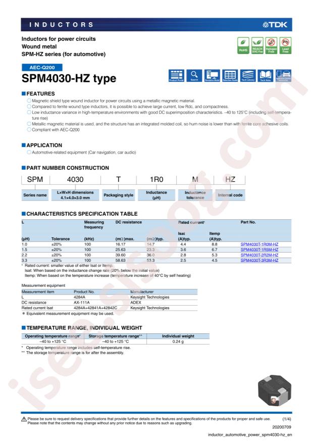 SPM4030T-3R3M-HZ