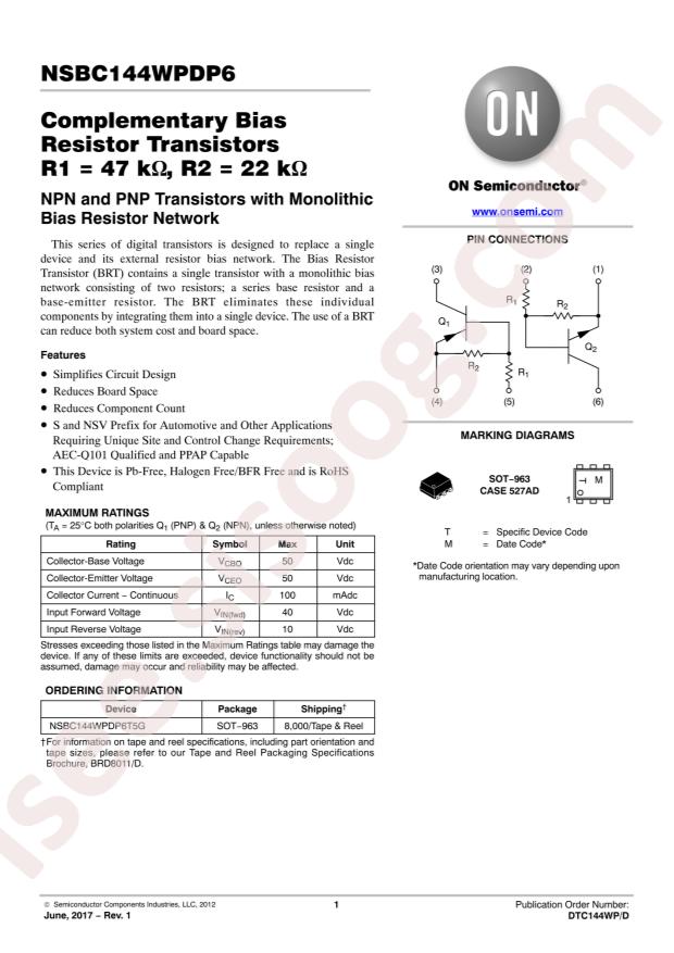 NSBC144WPDP6T5G