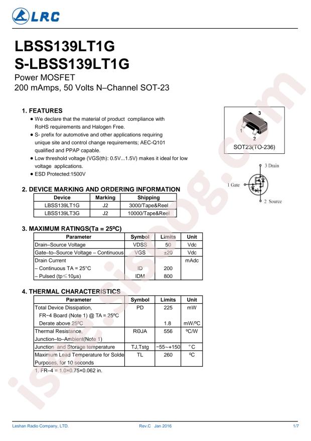 LBSS139LT1G