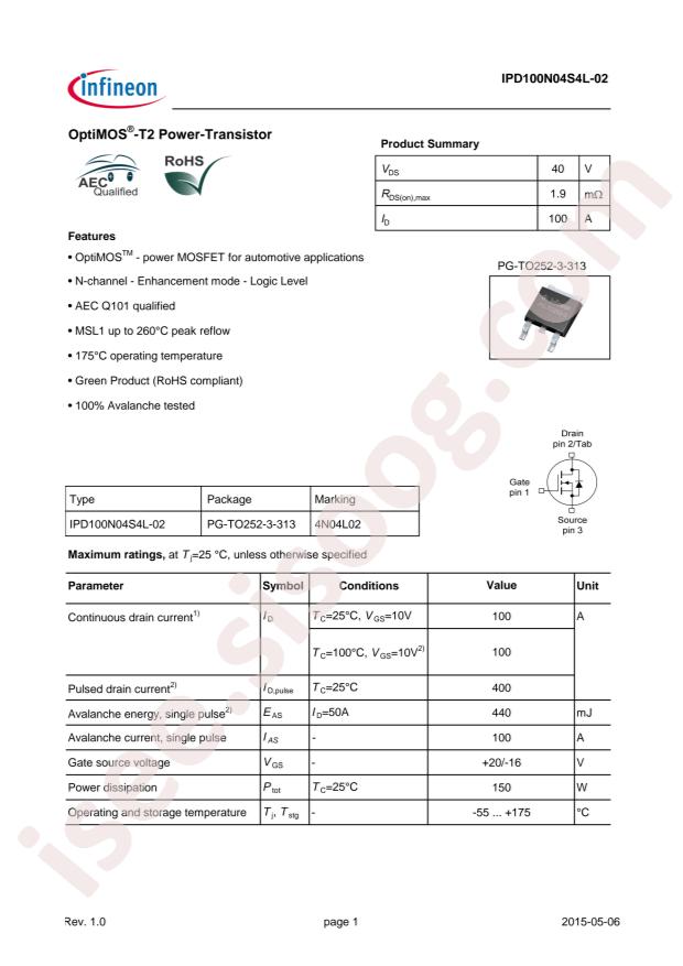 IPD100N04S4L-02