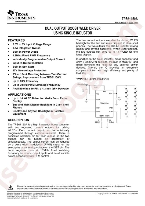 TPS61150ADRCR