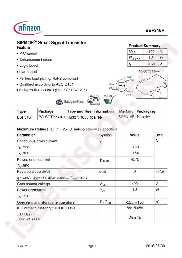 BSP316PH6327
