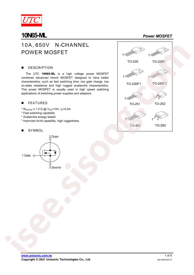 10N65L-ML-TF1-T
