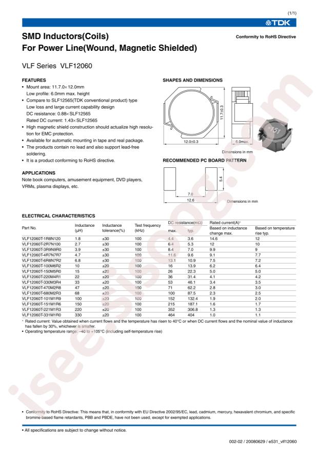 VLF12060T-150M5R0
