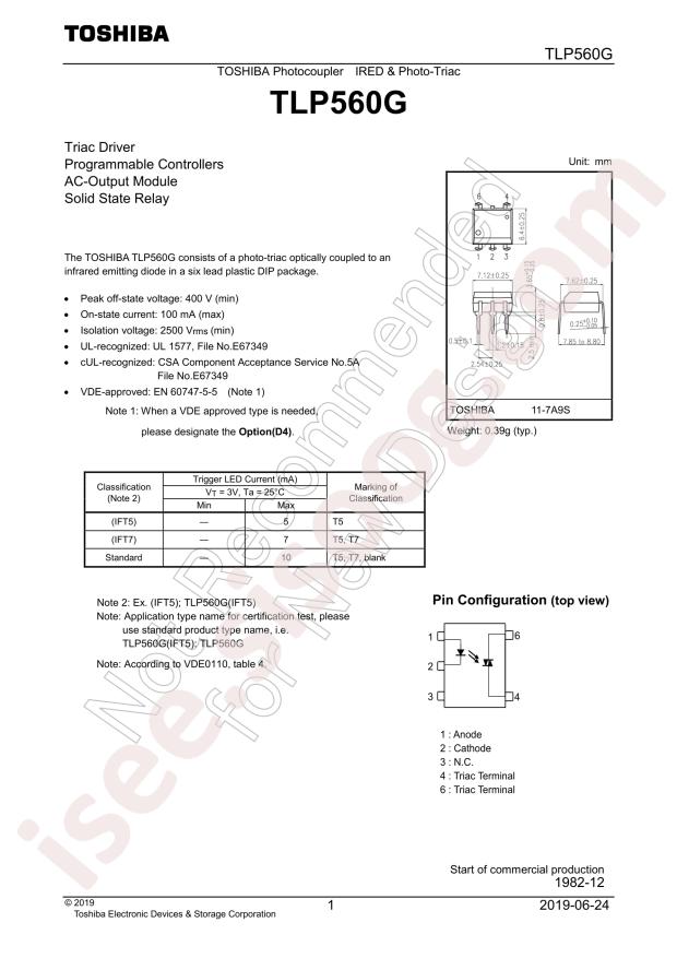 TLP560G(F)