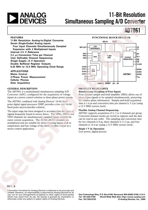 AD7861APZ