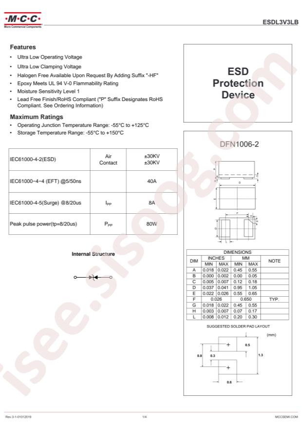 ESDL3V3LB-TP