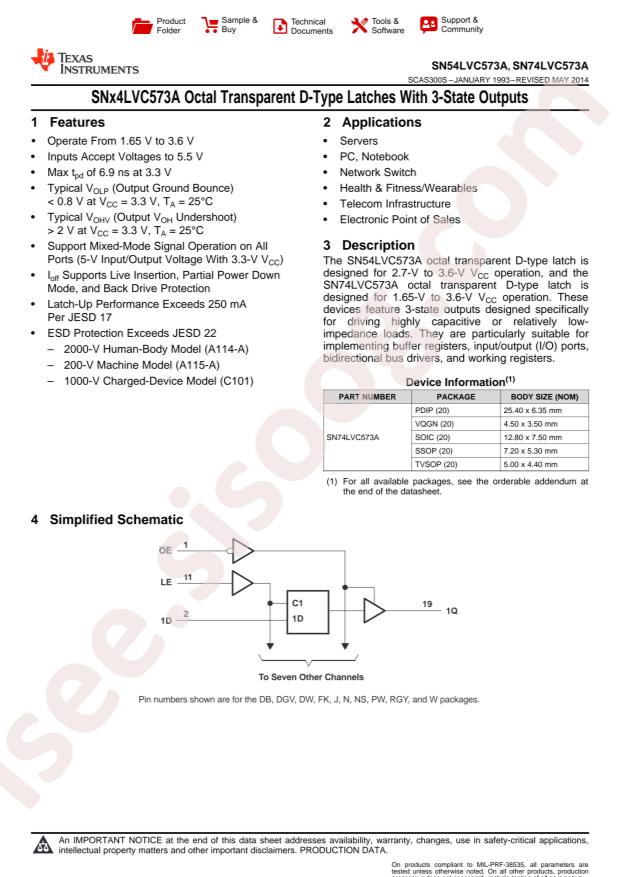 SN74LVC573APWR