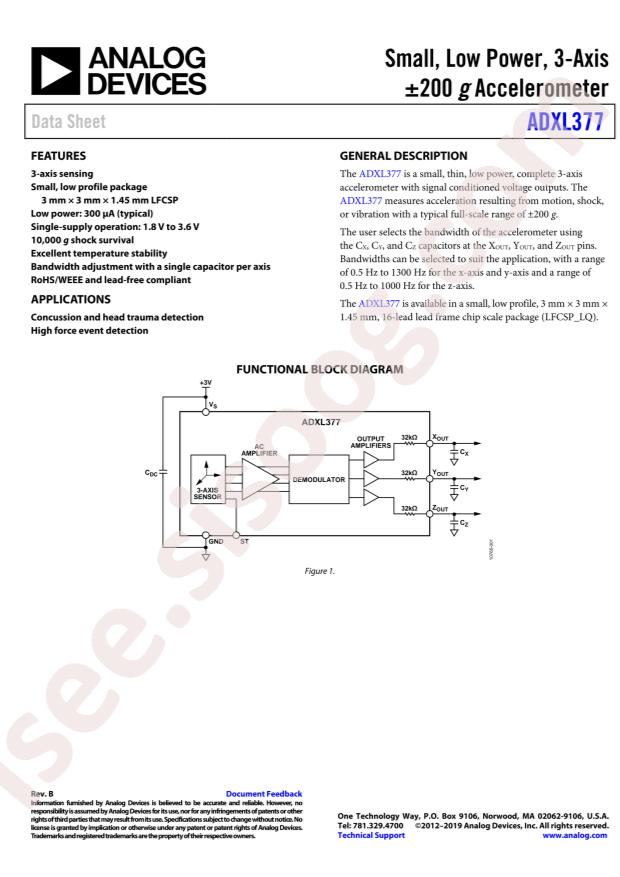 ADXL377BCPZ-RL