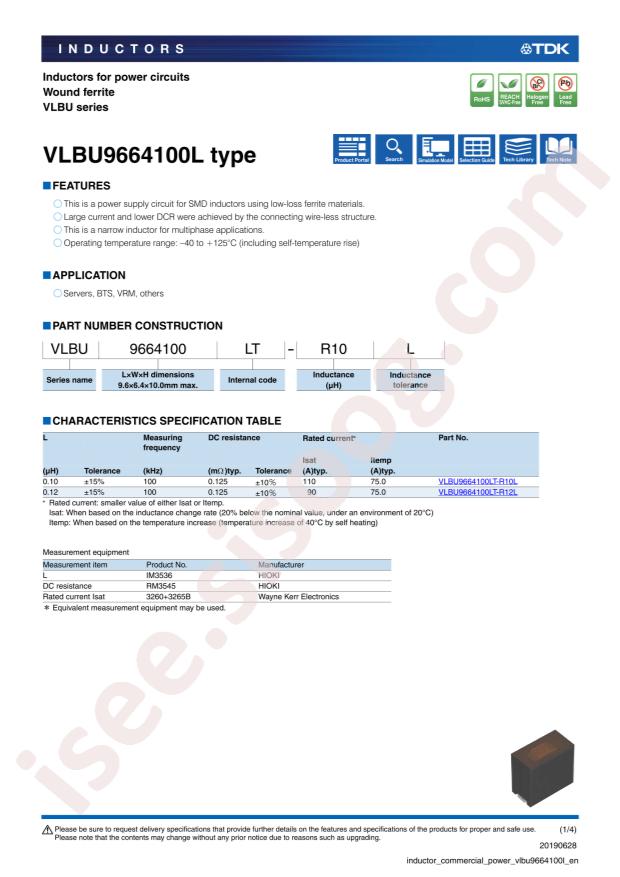 VLBU9664100LT-R10L